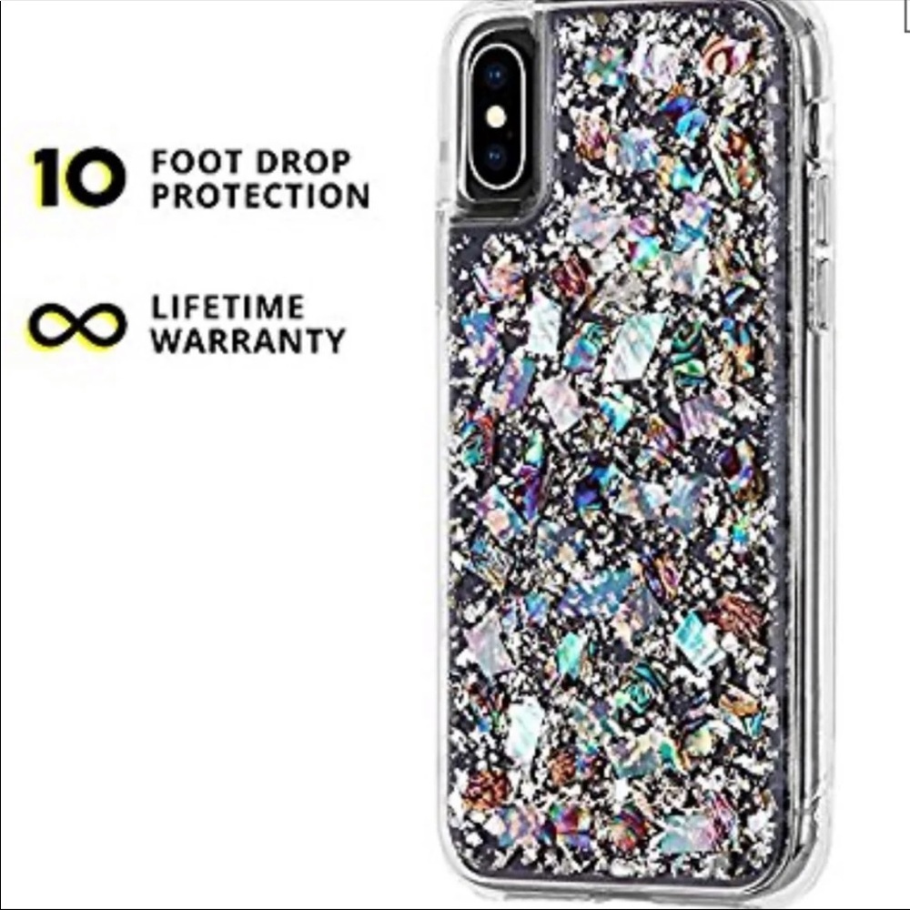 NIB CaseMate mother of pearl iPhone X case